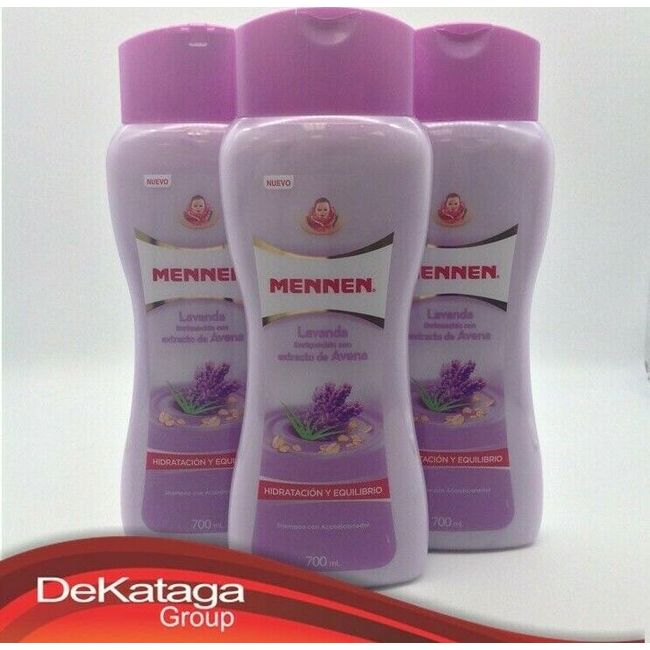 3 PACK MENNEN LAVENDER 2 IN 1 SHAMPOO & CONDITIONER 700ML