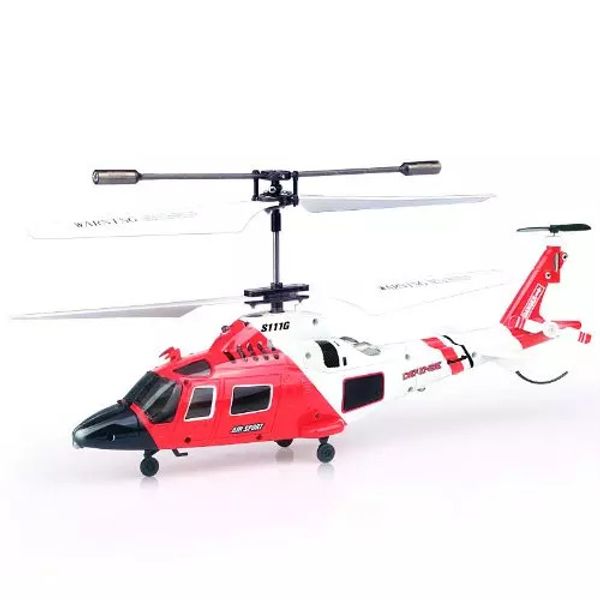 NEW Syma S111G 3.5Ch Indoor Mini RC Helicopter Toys Drone with Gyro 14+ all ages