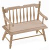 Dollhouse Miniature Deacon Bench (Unfinished)