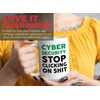 Programmer Mug White 15oz - Cyber Security Stop Clicking - Tech Progammer Computer Engineer Coding Mechanical Electrical