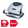 Rexel Precision P225 2 Hole Punch Black/Silver 25 Sheet Capacity and Paper Alignment Indicator