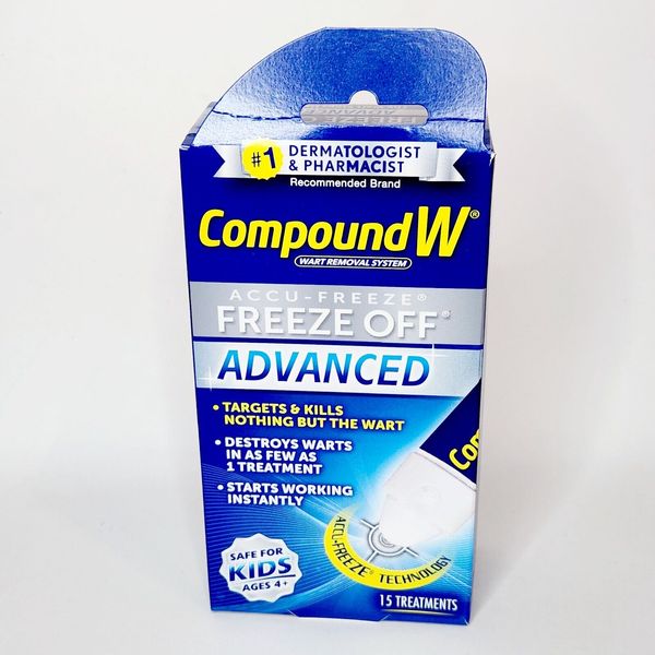 Compound W Freeze Off Advanced Wart Remover Accu-Freeze 15 Applications Exp 2025