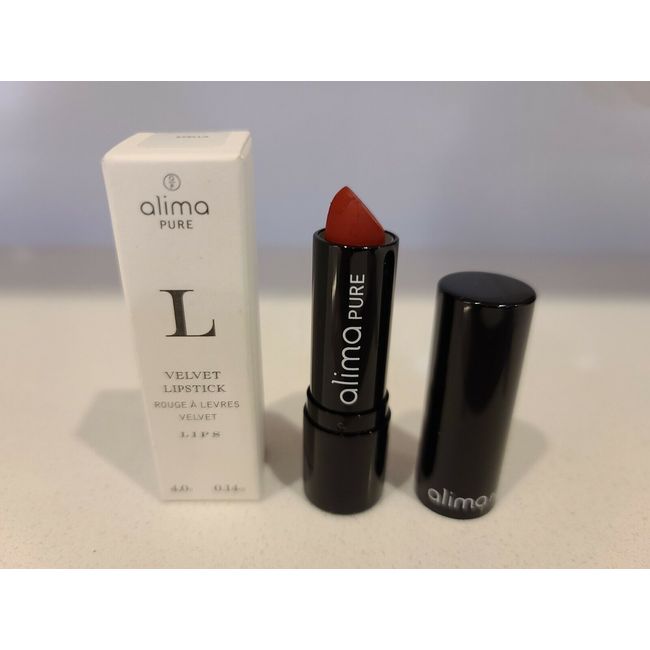 Alima Pure Velvet Lipstick (clean beauty) BNIB in Stella - Deep, vampy red .14oz