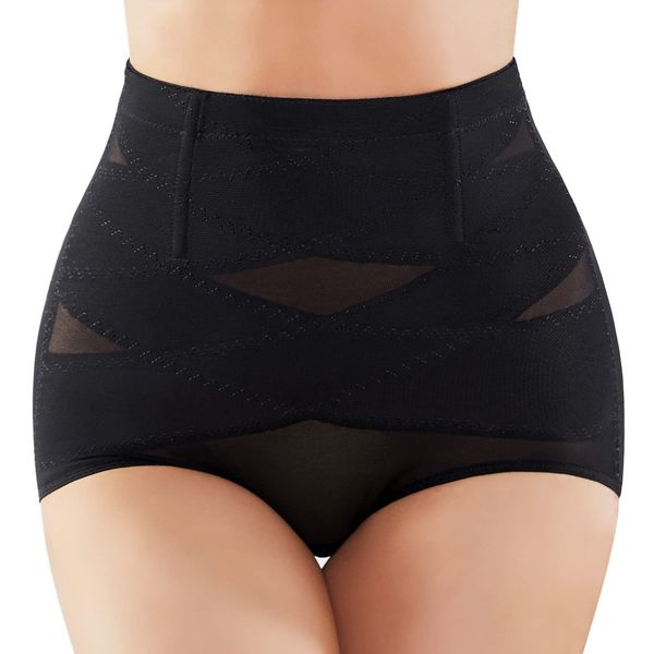 SIMIYA Tummy Control Shapewear for Women Body Shaper for Women Under Dress Firm Control (Black, Large)