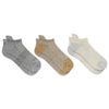 Merrell Unisex Trekker Outdoor Low Cut Tab Sock 3 Pair Pack, Tan Assorted, M/L