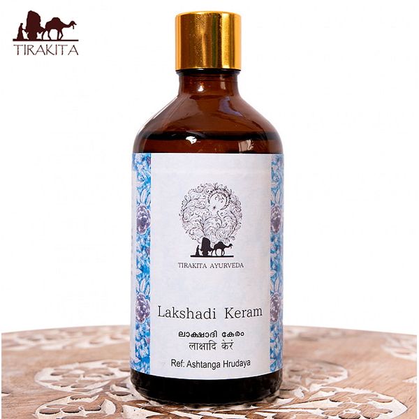 Lakshadi Keram 100ml / Ayurvedic oil Massage oil Body oil Shirodhara CKKM TIRAKITA AYURVEDA Ayurvedic oil Salon-only Cosmetics Indian Cosmetics