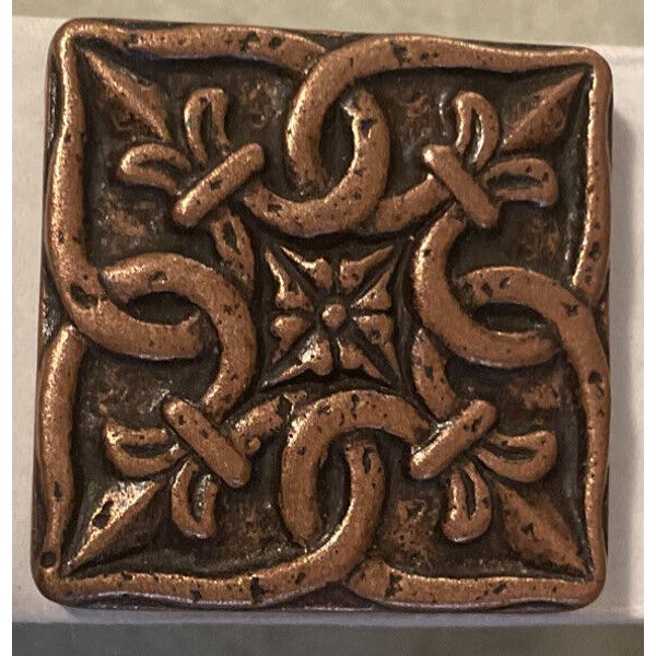 Metal Copper Resin Deco Insert Accent Wall Tile Box Of 20 Pieces Made In Turkey