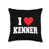 I Love Kenner Throw Pillow
