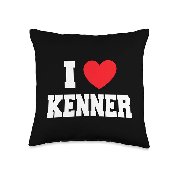 I Love Kenner Throw Pillow