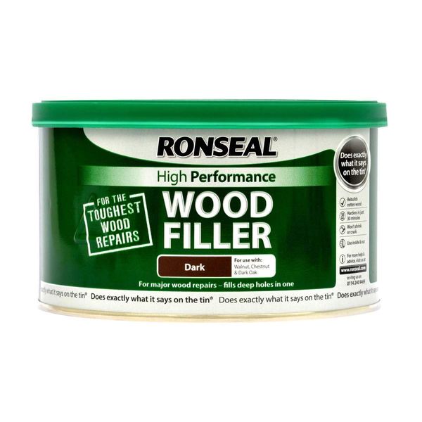 Ronseal HPWFD275G 275g High Performance Wood Filler - Dark