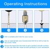 Countersink Drill Bit 5-Piece Set 1/4” 3/8” 1/2” 5/8” 3/4” w/ Case