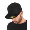 Flexfit Mens Premium 210 Fitted Cap, Black, L-XL EU