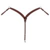 Weaver Leather Barbed Wire Contoured Breast Collar, Brown