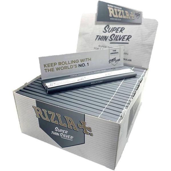 Rizla King Size Silver Slim Pack Of 30 Booklets