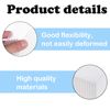 Clear Plastic Mesh Canvas Sheets - 12 PCS White Rectangle Eye Mesh for Embroidery, Knitting & Crochet Projects