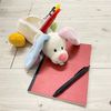 NICI Rainbow Rabbit Figure Pouch, Case for Pens/Pencils
