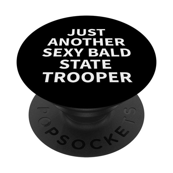 State Trooper Apparel | Funny Bald Troopers Design PopSockets Swappable PopGrip