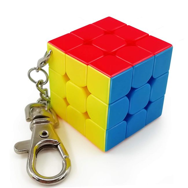 FAVNIC Key Chain Magic Cube Cute Fashion 3x3x3 Keychain Magic Magic Cube Keychain (Classic No Logo)