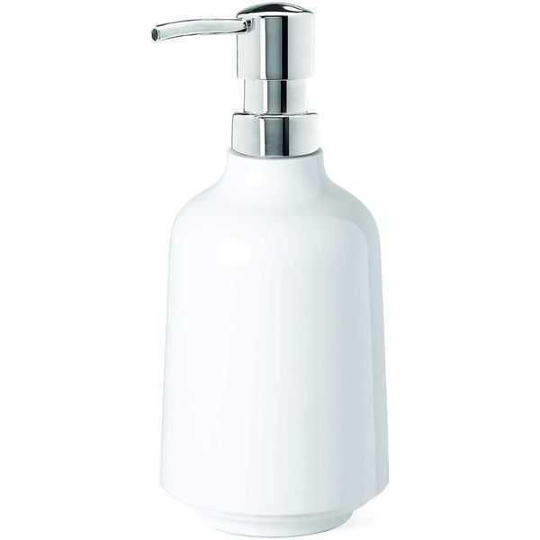 Umbra Step Soap Dispenser, White,3-1/2" diam. x 7" h