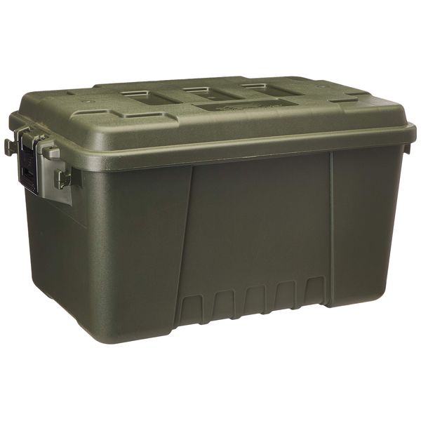 Plano Sportsman Trunk, OD Green, Small, Lockable Storage Box, Airline Approved Sportsman Trunk, Hunting Gear and Ammunition Bin, Heavy-Duty Containers for Camping, 56-Quart