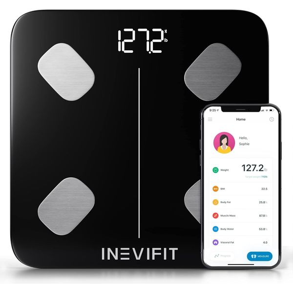 INEVIFIT Smart Body Fat Scale, High Precision Bluetooth Digital.