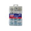 ForgePack Screws & Wall Plugs | Assorted | ZP Screws, Plastic Plugs | Pack 280
