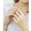 SNORSO Polished Entangled Grid Sterling Silver Stackable Thumb Knuckle Toe Ring for Women Eternity Infinity Ring
