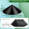 Squirrel Baffle for Bird Feeder Pole,16 inch Squirrel Guard Stopper for Outside Shepherd Hook,Black(1 Pack)