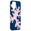 iPhone 14 Plus Danish Pastel Abstract Algae Modern Geometric Blue Case