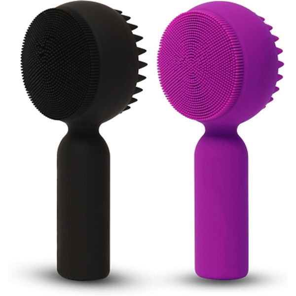 Silicone Facial Cleansing Brush Set 2 in 1 Exfoliating Scrubber Sensitive Skin