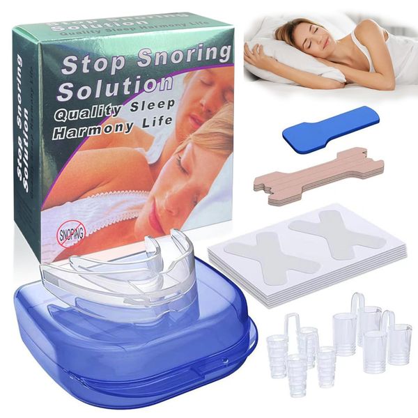 Leogony Anti Snoring Mouthpiece, Stopper Anti Snore Mouth Guard, Stop Snoring for Men Women