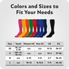 Sof Sole Soccer Over-the-Calf Team Athletic Performance Socks (2 Pair), X-Small, Purple
