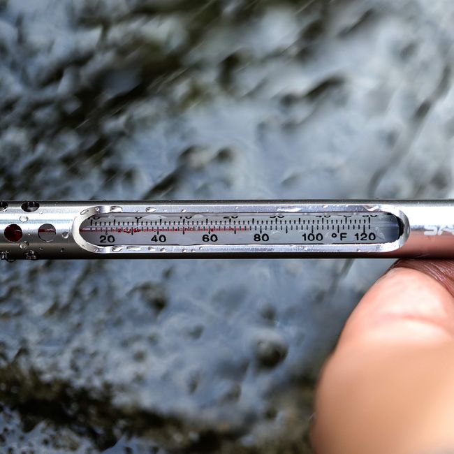 Stream Water Temperature Measurement Tool, Fishing Thermometer