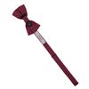 DQT New Men's Solid Check Burgundy Bow Tie