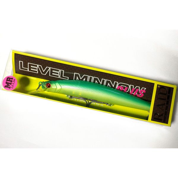 Raid Japan LEVEL MINNOW PLUS 006. Lime Chart (LMP006-LIME-CHART)
