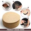 Coffee Filter Papers Round 600 Pcs 2.5"/64mm Replacement Paper Filter Brown Compatible with Coffee Espresso Maker