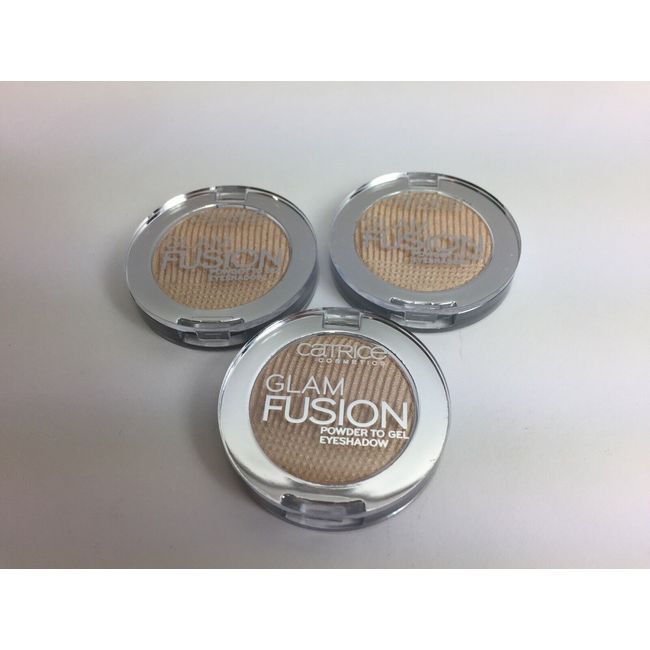 3 Pack Glam Fusion Powder To Gel Eyeshadow 020 Nude - New