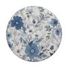 White Blue Floral Pattern PopSockets Adhesive PopGrip