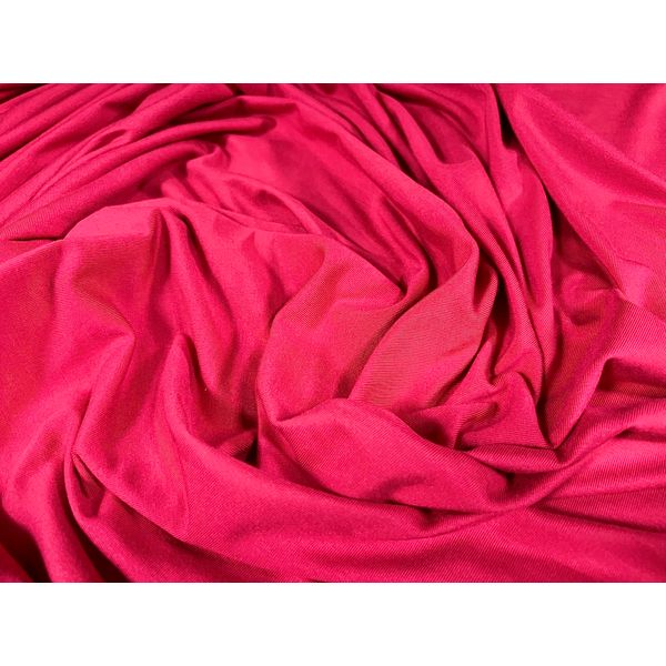 Micro Modal Soft Stretch Single Jersey Fabric, per metre - Plain - Lipstick Pink