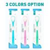 Y-Kelin Double-Side Desiged Tongue Scraper, Ultra-Soft Tongue Brush Tongue Cleaner (3 Pack)