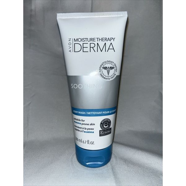 AVON MOISTURE THERAPY DERMA SOOTHING BODY WASH FOR ECZEMA PRONE SKIN ~ 6.7 floz