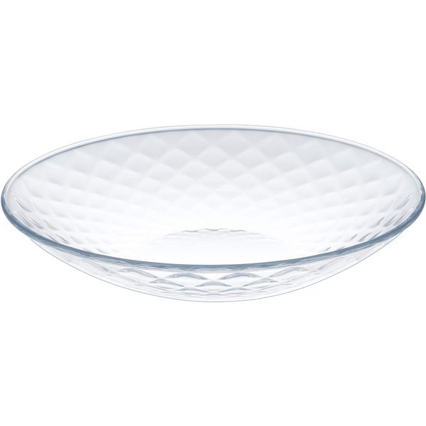 Toyo Sasaki Glass Large Bowl, Approx. φ9.3 x 1.8 inches (23.5 x 4.5 cm), Bowl Lefle 23 P-50305-JAN