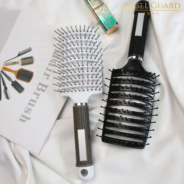 Angel Guard One-Ple-One Roll Comb Root Volume Comb Hair Roll Rib Brush