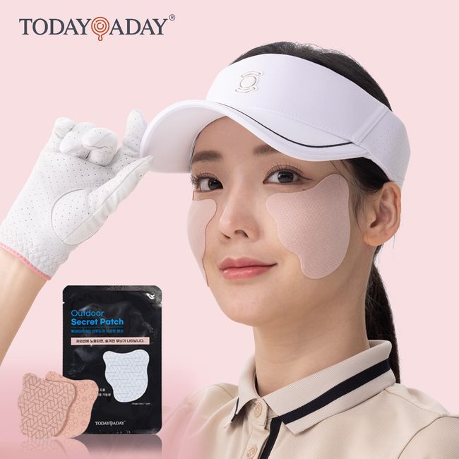 Today Today Outdoor Secret Hydrogel Sunscreen Patch 4 pieces 4 servings Golf Tennis Climbing Whitening Wrinkle Improvement UV Blocking Melttle Freckle Prevention