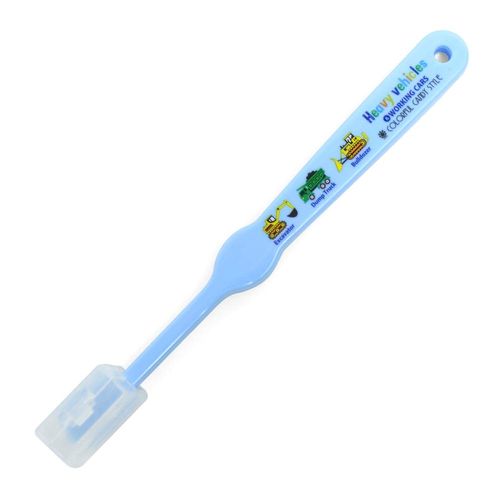 COLORFUL CANDY STYLE N5800350 Toothbrush for Boys and Children, Compact, Made in Japan, Safe, Accel Fully Open Working Car
