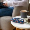 LAGO TERRA Fox Print Hard Shell Glasses Case - Navy Fox