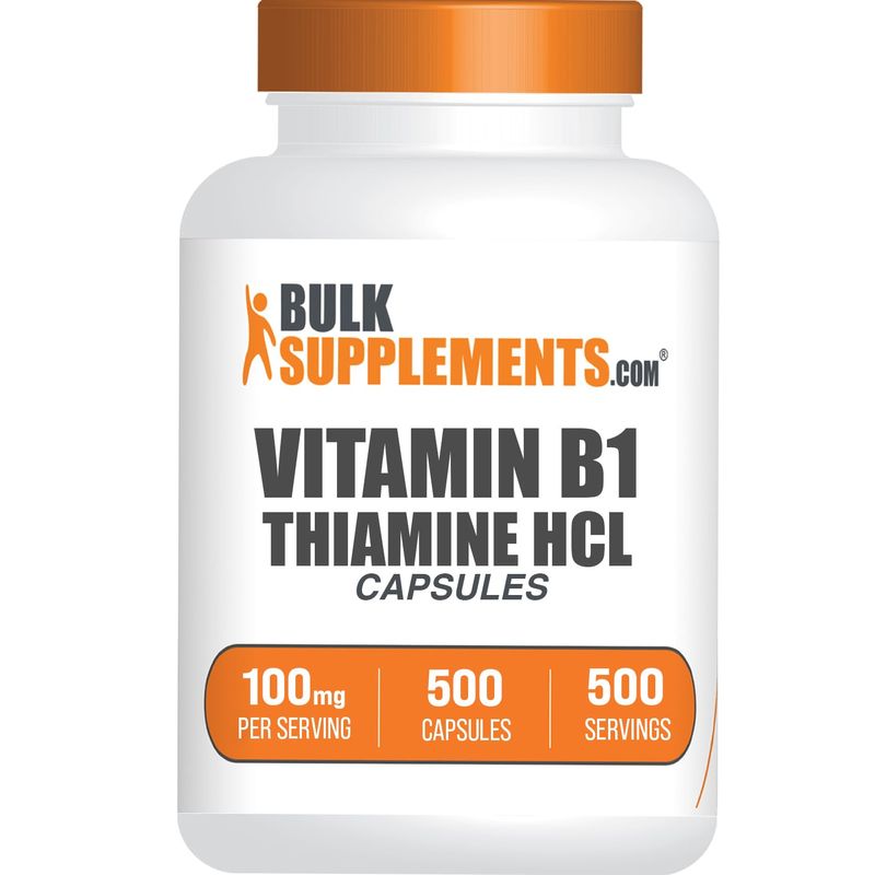 BulkSupplements.com Thiamine HCl Capsules - Thiamine Hydrochloride, Vitamin B Supplements, Vitami...