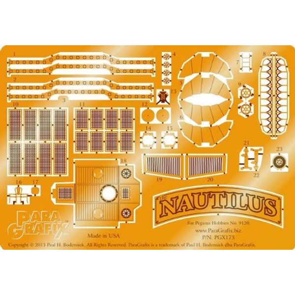 VCSHobbies Paragrafix - Nautilus Photoetch Set - PGX173