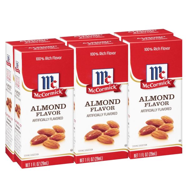 McCormick Imitation Almond Flavor, 1 fl oz (Pack of 6)