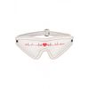 Shots Eye Mask OU540WHT White, Red, One Size